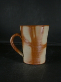 備前焼　備前焼中堅作家　片岡　聖観　 緋襷手付きカップ・ビアジョッキ５１