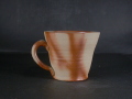 備前焼　備前焼中堅作家　片岡　聖観　緋襷手付きカップ５１