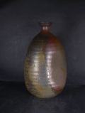 備前焼　登窯　備前市無形文化財　榊原　清人　１．７升弱窯変焼酎保存用特大芋徳利１