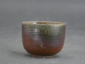 処分品　備前焼　登窯　岡山県無形文化財　故伊勢崎　満　黄ゴマぐい呑４