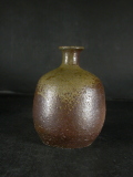 備前焼　穴窯　備前焼物故作家　小山　日出男　伊部手黄ゴマ徳利３１
