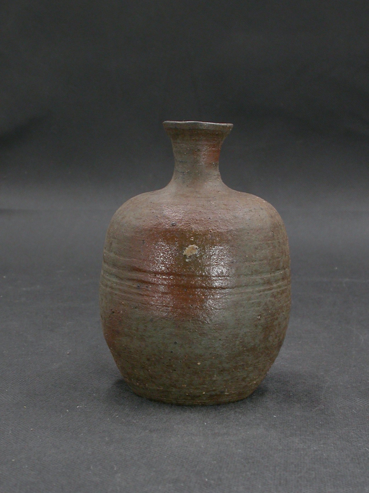 備前焼　穴窯　備前焼物故作家　小山　日出男　伊部手黄ゴマ徳利１０