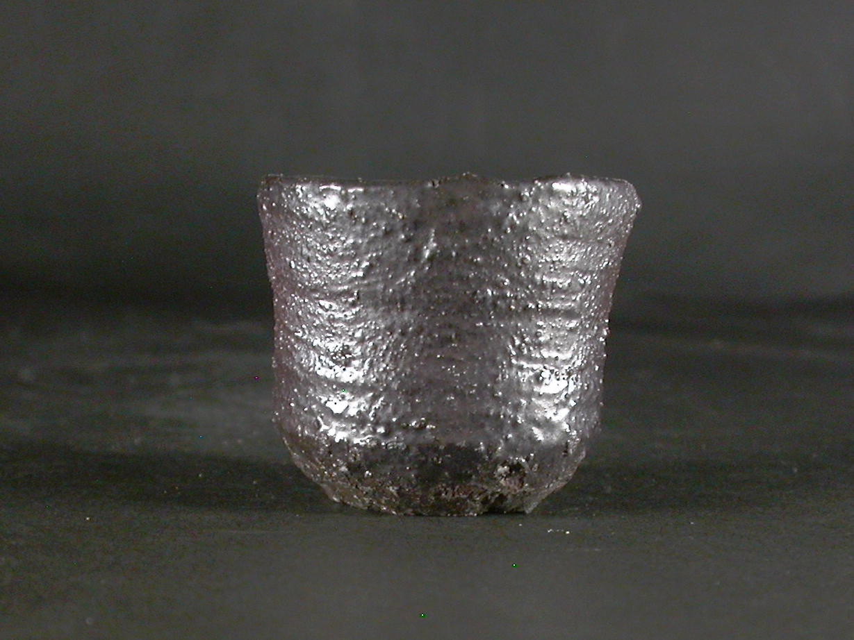 備前焼　穴窯　備前焼物故作家　小山　日出男　小振りな伊部手黄ゴマぐい呑３７