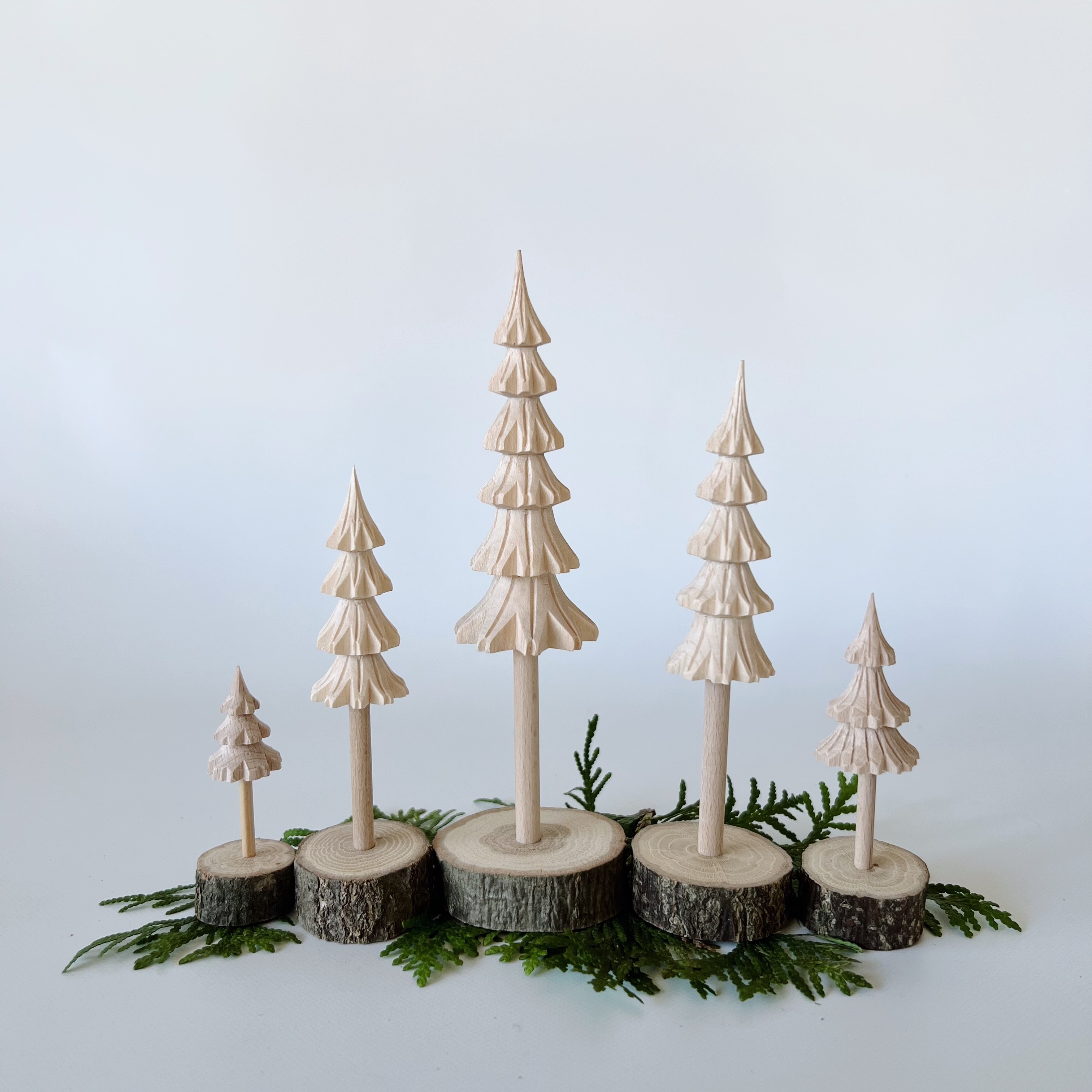 白木のツリー　立体タイプ