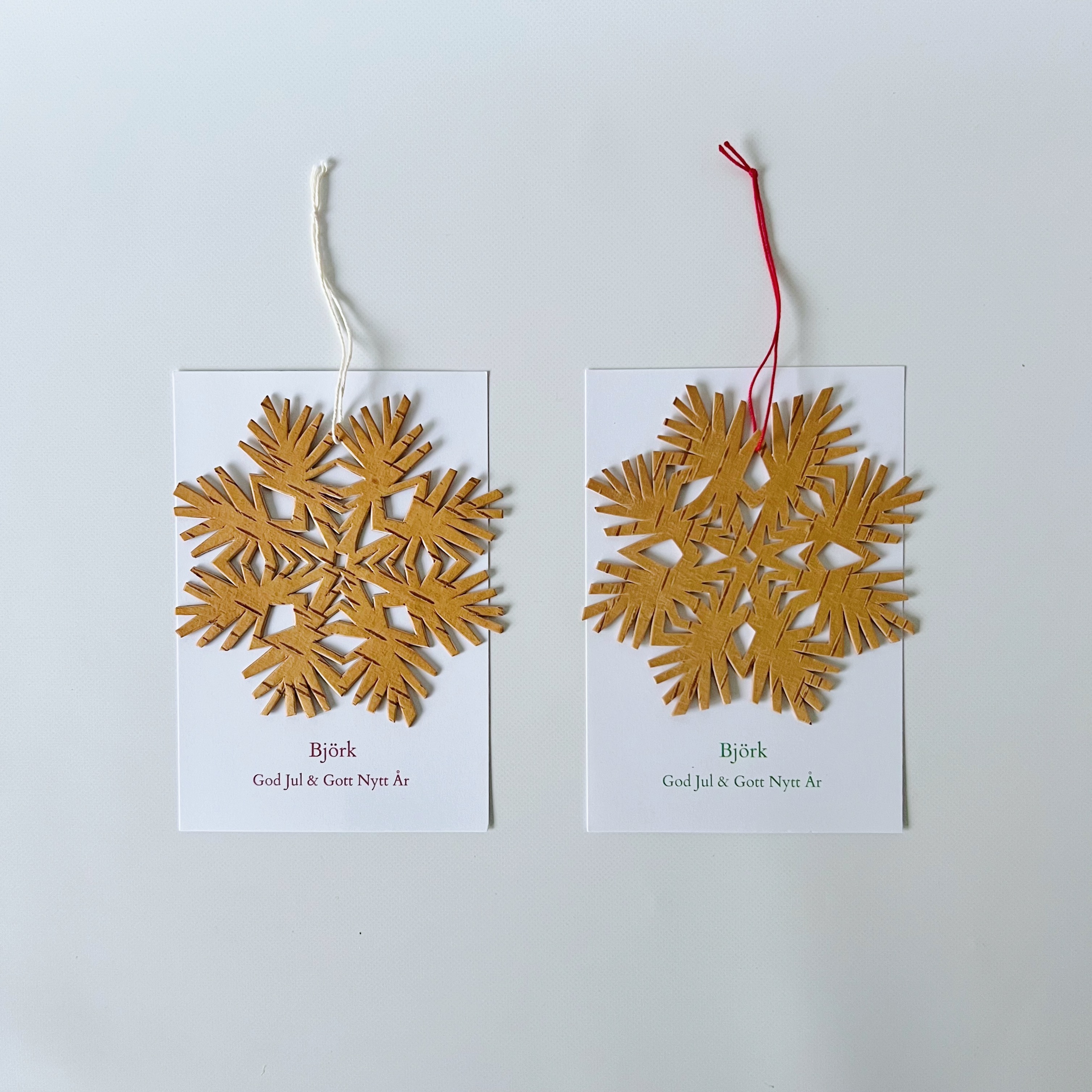 白樺の雪の結晶オーナメント　大サイズ　<A>　