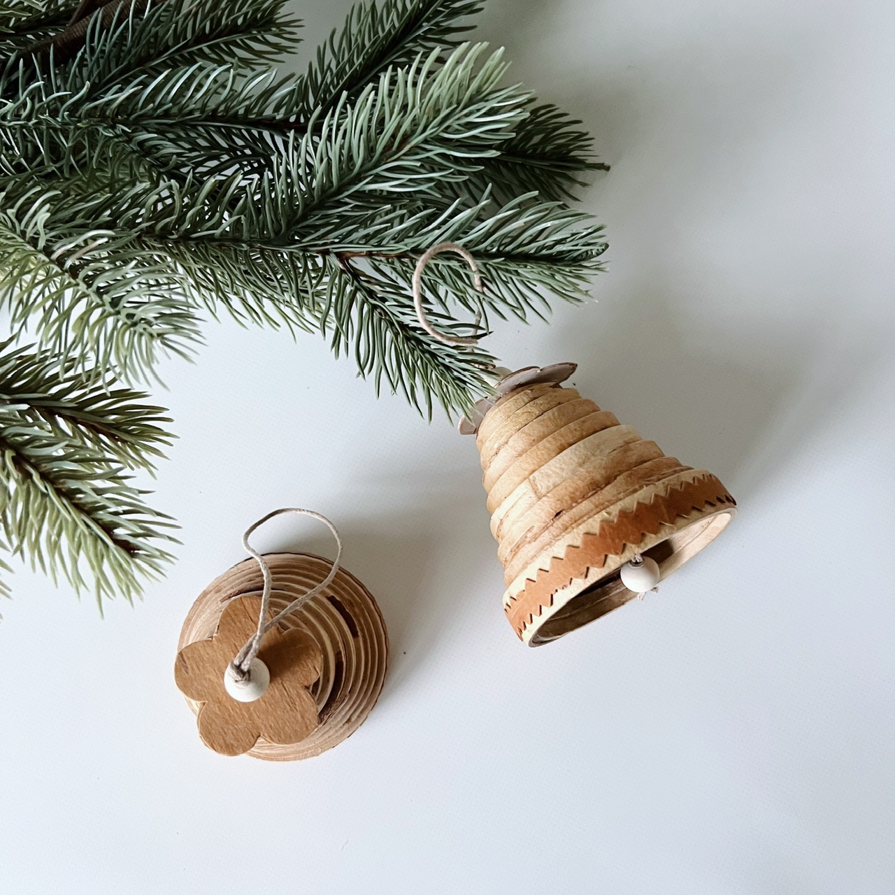 白樺のベルオーナメント　Mサイズ（1個）