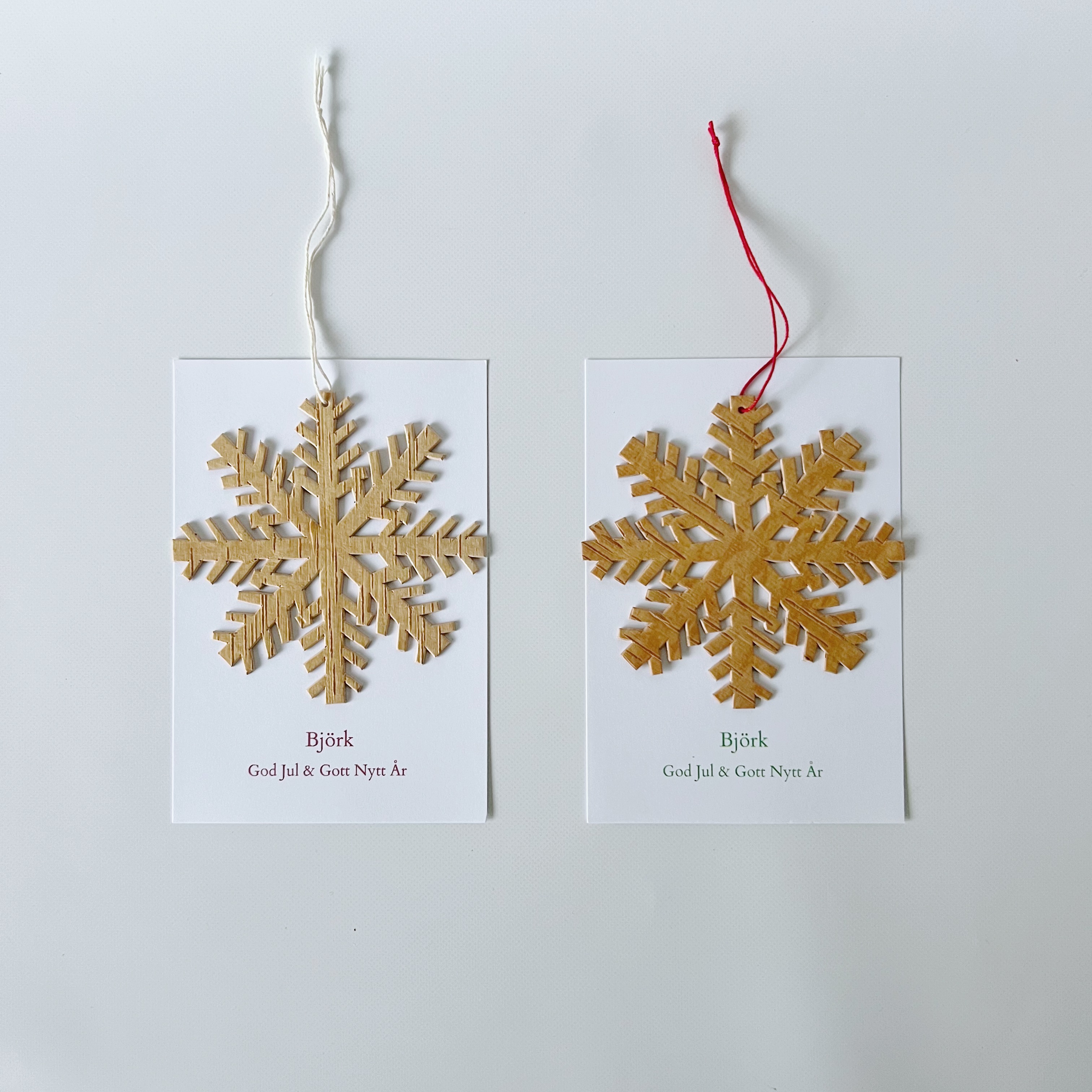 白樺の雪の結晶オーナメント　大サイズ　<B>　