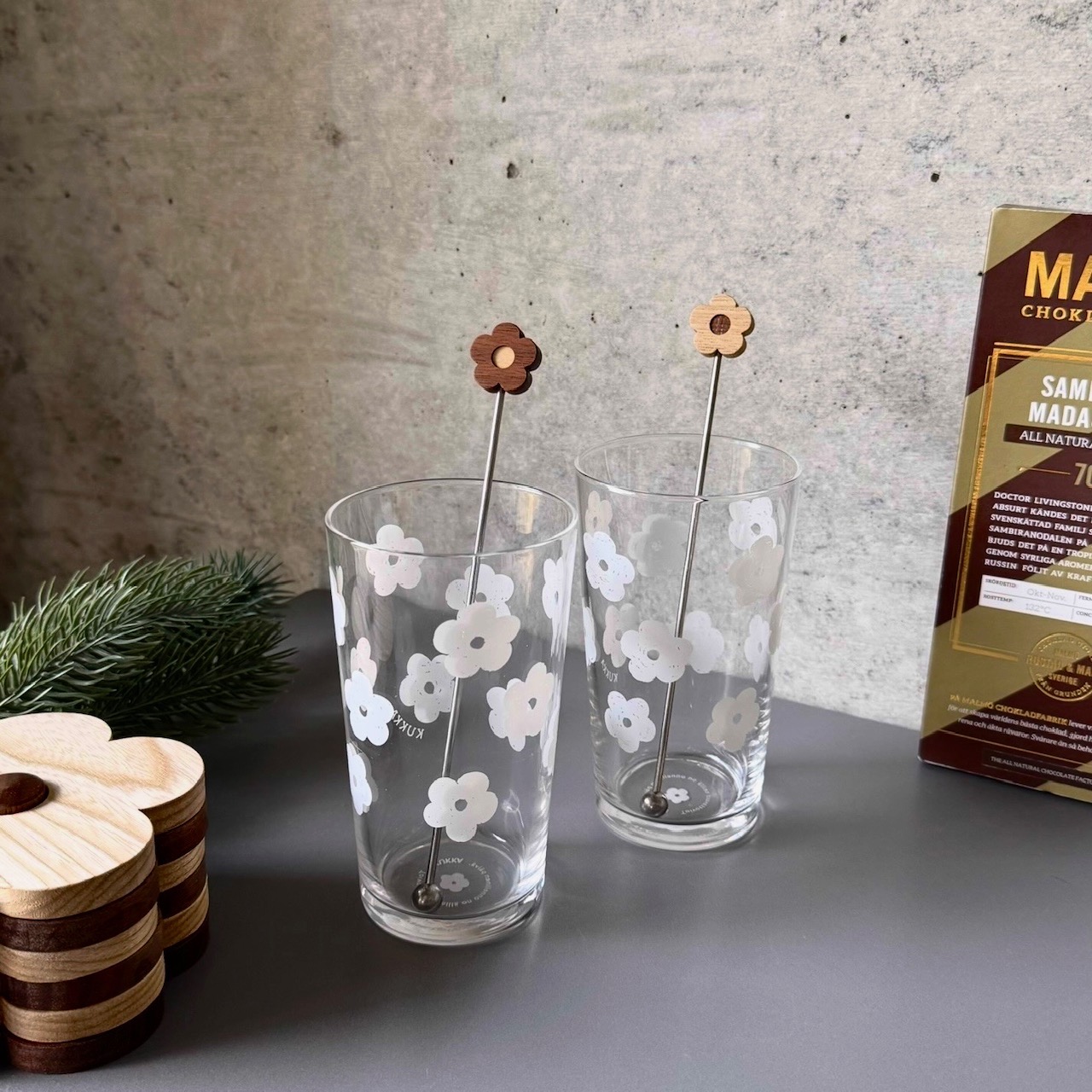 【会員様限定】　KUKKA クリスマス　Eセット　（ロンググラスとKUKKAマドラー２セット）