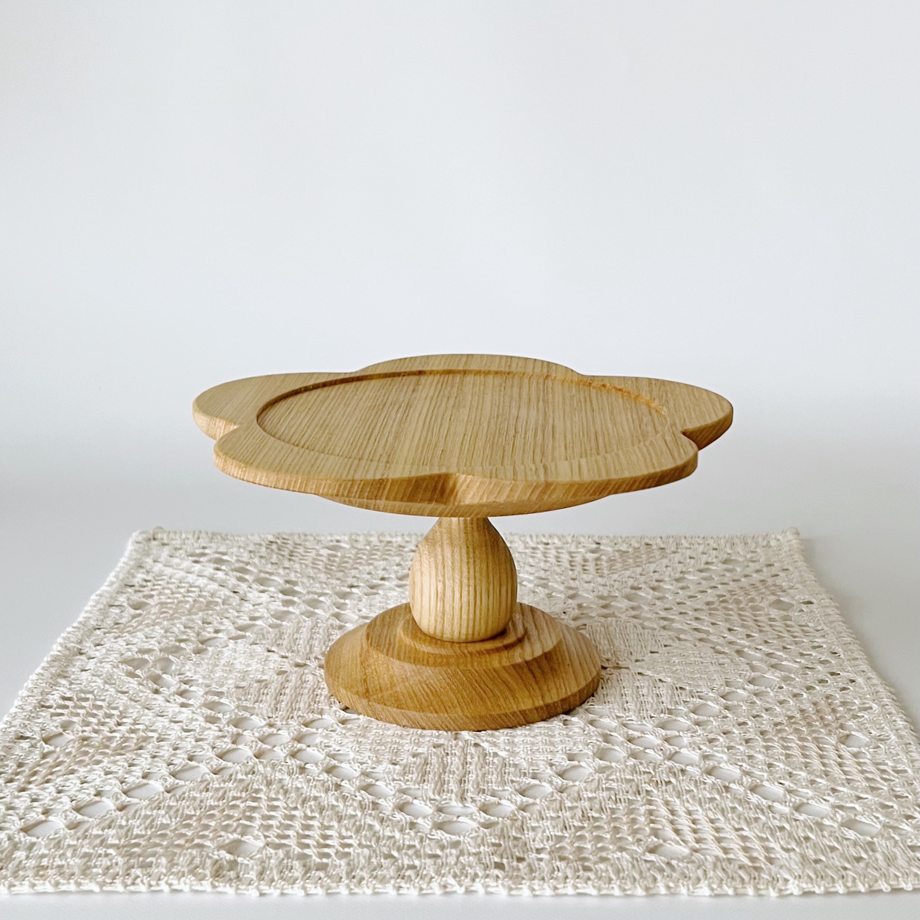 KUKKA 木製コンポート皿　Mサイズ（17.5ｃｍ）　セン材