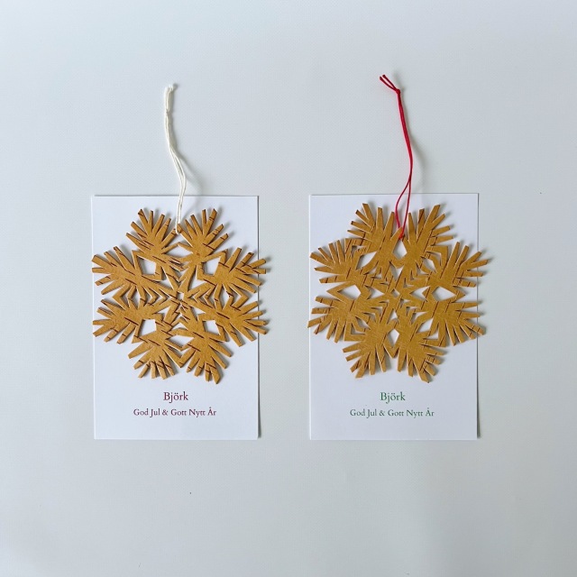 白樺の雪の結晶オーナメント　大サイズ　<A>　