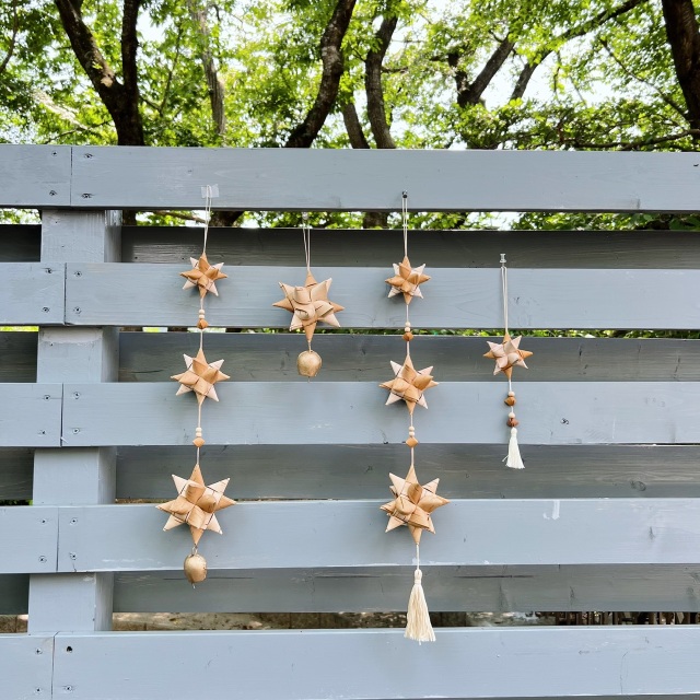 受注製作】北欧 白樺 星のガーランド/オーナメント ☆長さ調節OK  