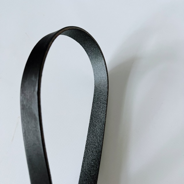 白樺ショルダーバッグ 革/ブラック