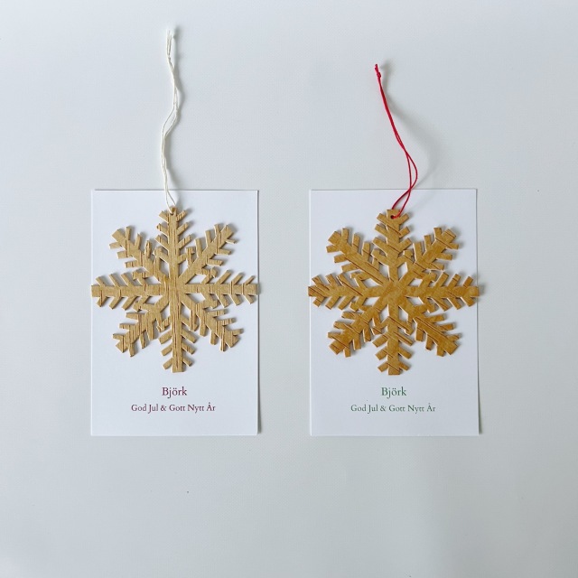 白樺の雪の結晶オーナメント　大サイズ　<B>　