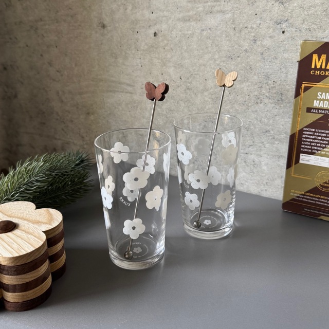 【会員様限定】　KUKKA クリスマス　Dセット　（ロンググラスとChoChoマドラー２セット）