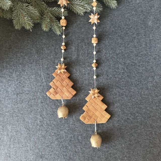 白樺 ツリーロングガーランド ベル付き　