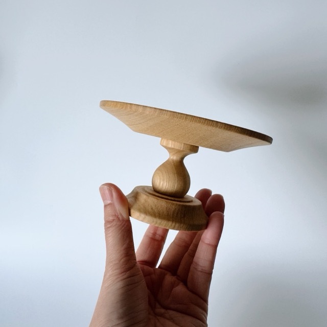 KUKKA（クッカ）北欧テイスト 木製 お花のコンポート皿 Sサイズ（12.5