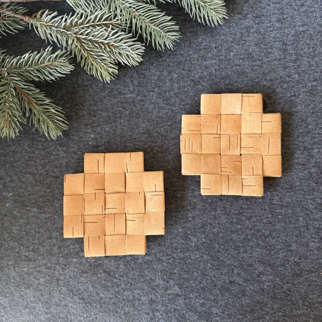 白樺　コースター　クロスタイプ