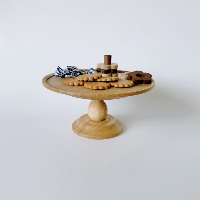 KUKKA（クッカ）北欧テイスト 木製 お花のコンポート皿大（17.5cm