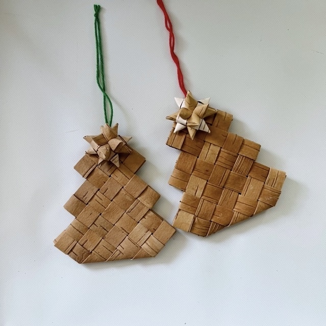 白樺 ツリーオーナメント 星付き