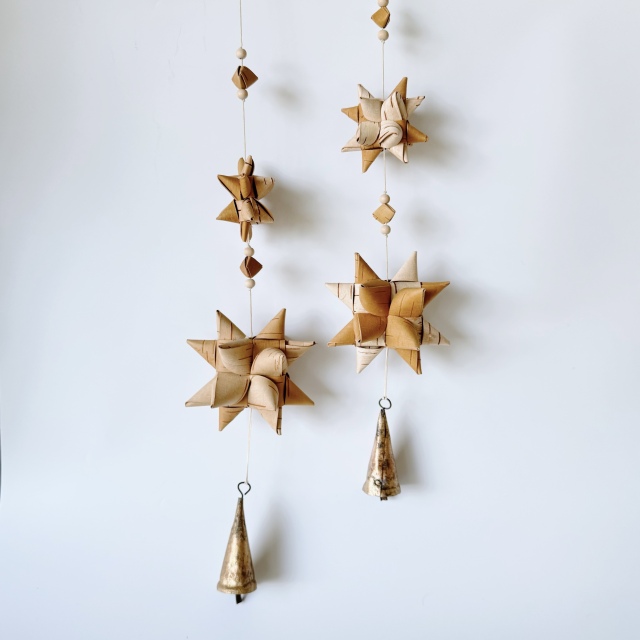 星のロングガーランドベル付き（星３つ）