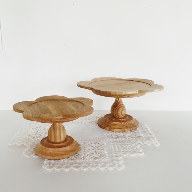 ビヨルクkukka お花木製コンポート皿大