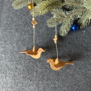 ロシアSvetlana作　白樺オーナメント　鈴付き ロシアSvetlana作 白樺オーナメント 鈴付き - メルカリ