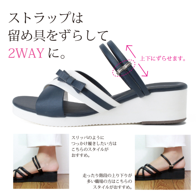 リボンライン サンダル