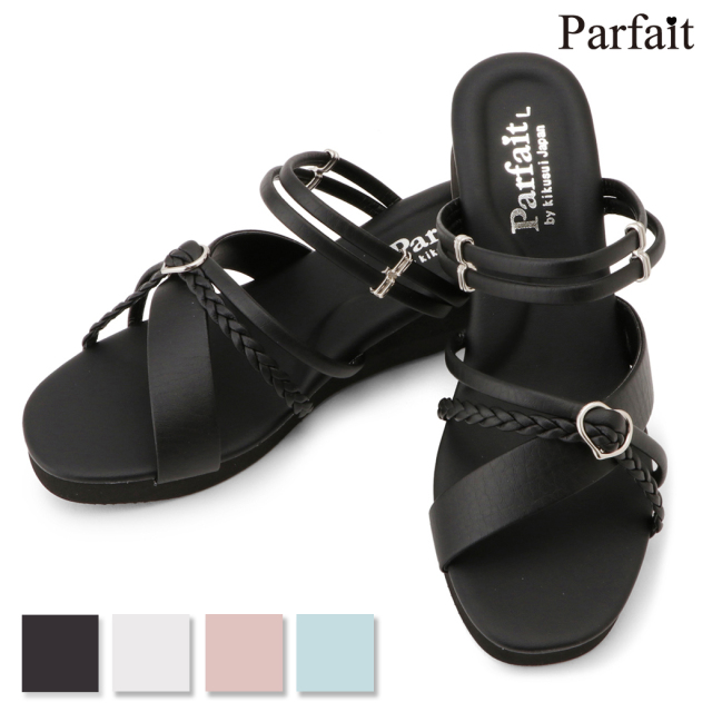 三つ編みハート ナースサンダル