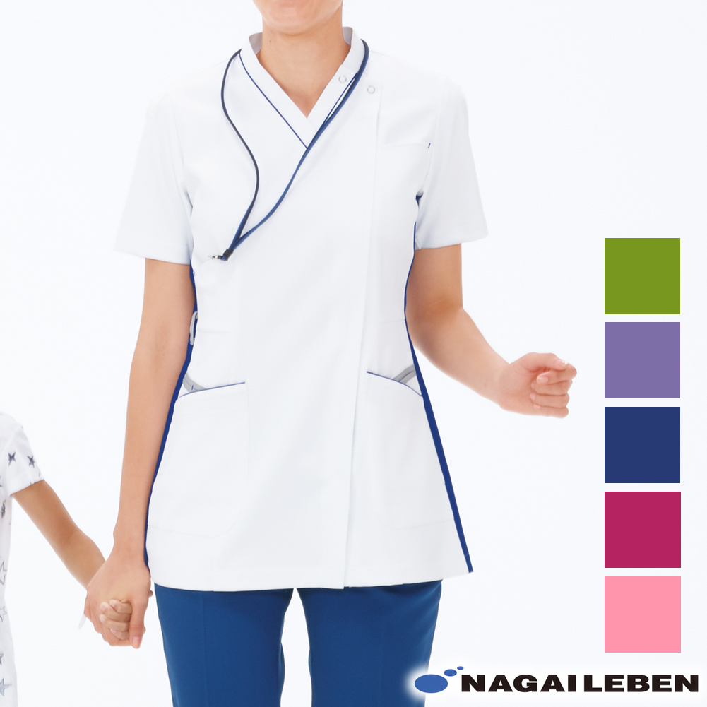 ナガイレーベン レディス 上衣 FT4597 チュニック ナースウェア 白衣 レディース 女性 stp