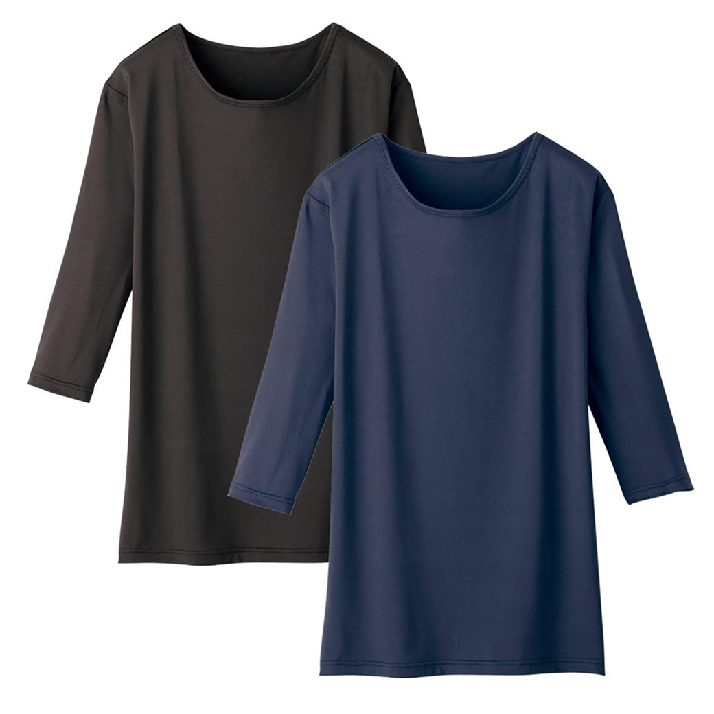 七分袖 インナー Tシャツ wh90029 l 吸汗速乾 インナー ウェア スクラブ 七分袖 Tシャツ 超速メール便 rmc