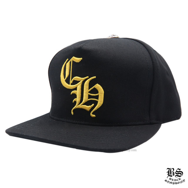 クロムハーツ ベースボールキャップ 5パネル CH ブラック