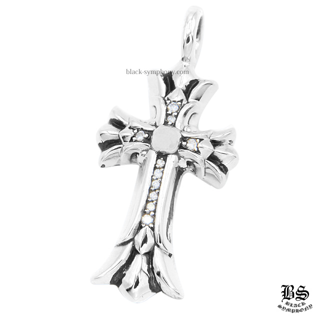 クロムハーツ ダブルCHクロスチャーム with パヴェダイヤモンド