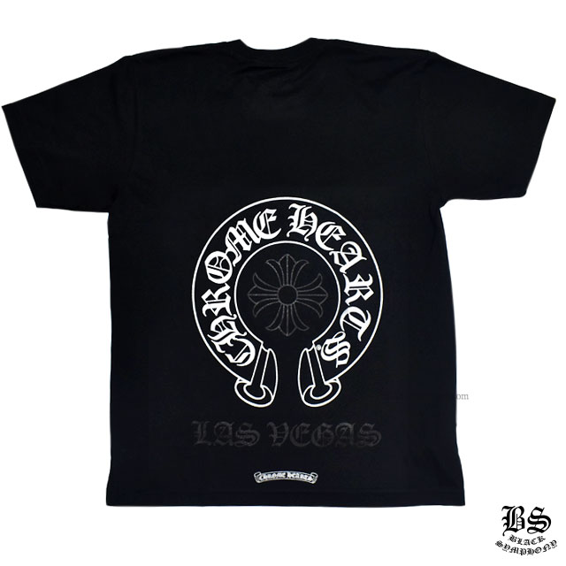 クロムハーツ Tシャツ グリターホースシュー ラスベガス限定 ブラック