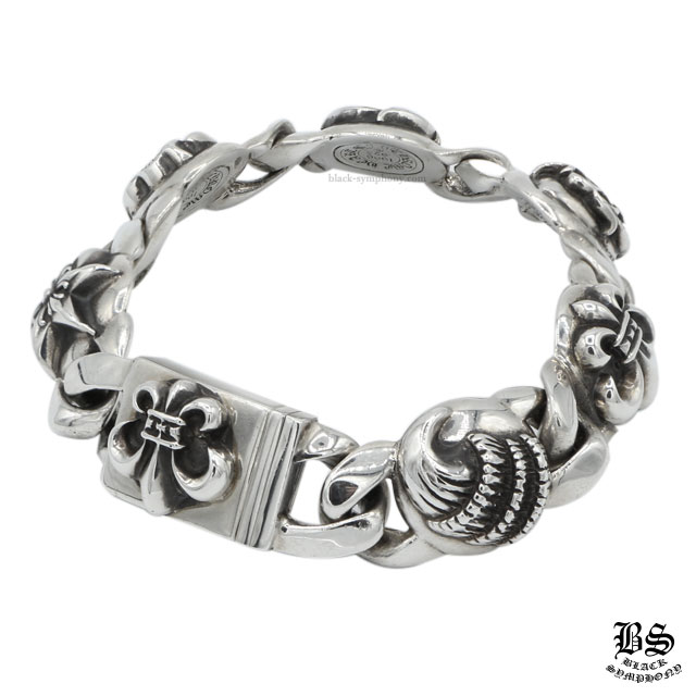 クロムハーツ マルチリンク ブレスレット 6リンク BSフレアボタン