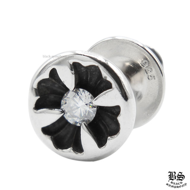 クロムハーツ ネガティブ CHプラス ピアス withダイヤモンド