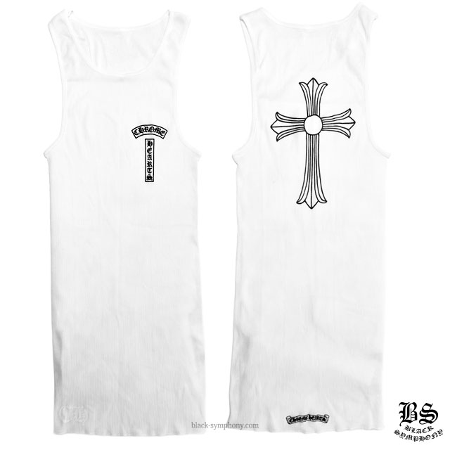 クロムハーツ タンクトップ Tバー＆クロス ホワイト