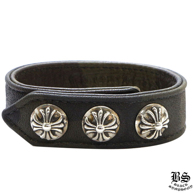 クロムハーツ 3ボタン 2スナップ ブレスレット クロスボタン カモフラ