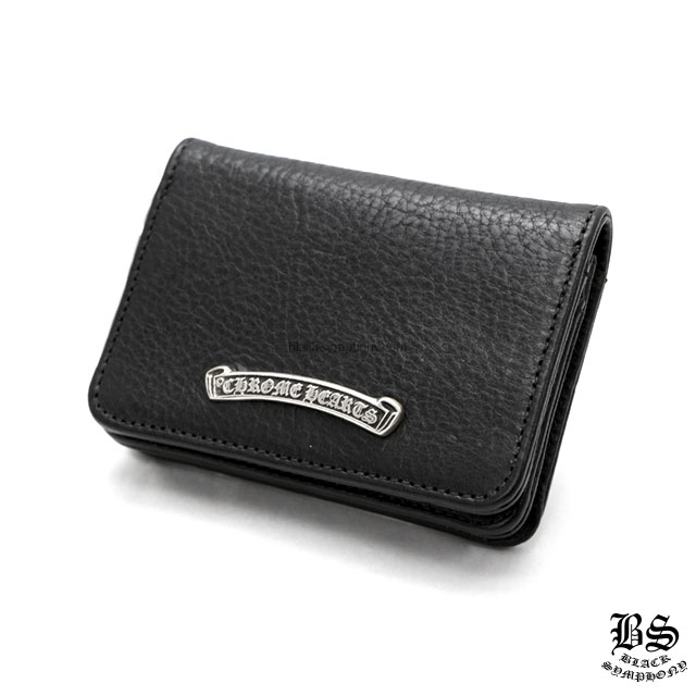 クロムハーツレザーカードケース#2 3ポケット ブラック ヘビーレザー クロムハーツレザーカードケース#2 3ポケット ブラック ヘビーレザー