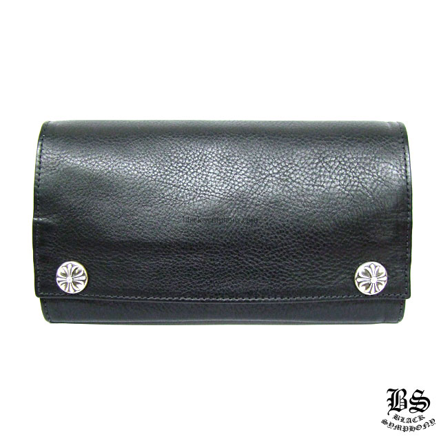クロムハーツ 財布 ロングウォレットクロスボタンブラックレザー クロムハーツ通販専門店ブラックシンフォニー クロムハーツ 財布 ロングウォレットクロスボタンブラックレザー クロムハーツ通販専門店ブラックシンフォニー