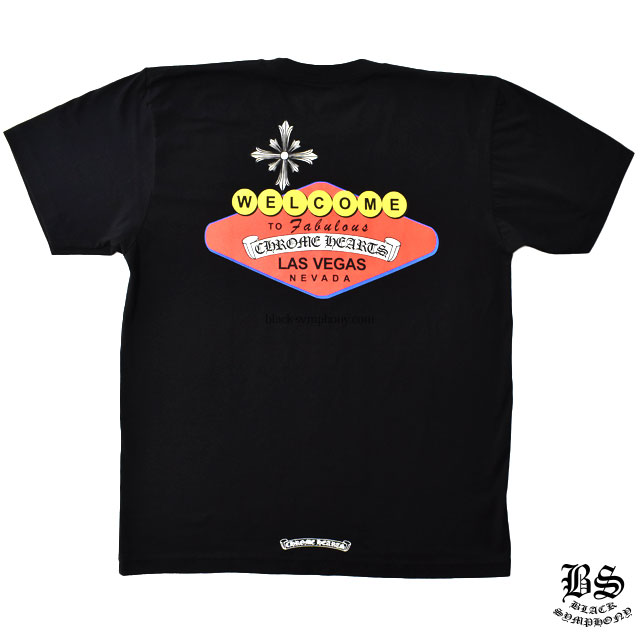 クロムハーツ Tシャツ ウェルカムラスベガス ブラック
