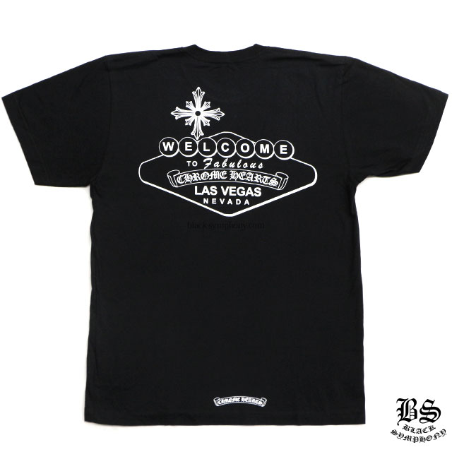 クロムハーツ Tシャツ ウェルカムラスベガス ブラック