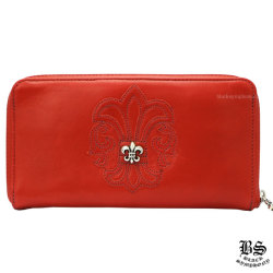 クロムハーツREC Fジップ#2ウォレット3セメタリークロスドットハラコ  