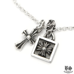 クロムハーツダブルCHクロスチャーム&エンジェルメダルチャーム&ロール  