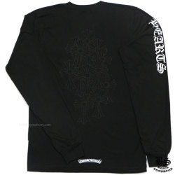 クロムハーツロングTシャツホースシューブラック|クロムハーツ通販専門  