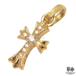 クロムハーツCHクロスベビーファットチャーム22Kwithシングル  