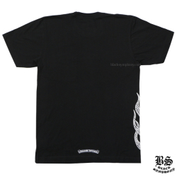 クロムハーツTシャツスクロールラベルブラック|クロムハーツ通販専門店  