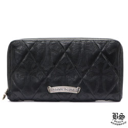 クロムハーツRECFジップ3セメタリークロスパッチウォレット|クロム  