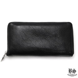 クロムハーツRECFジップ#2セメタリーキルテッドクロスブラックレザー  