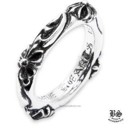 クロムハーツスクロールバンドリング|クロムハーツ通販専門店ブラック  