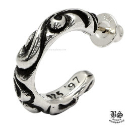 クロムハーツタイニースクロールフープピアス|クロムハーツ通販専門店  